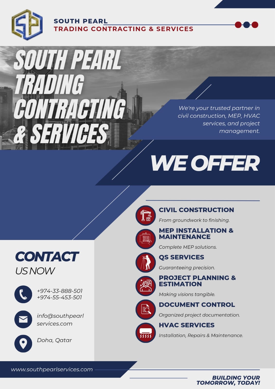 South Pearl Trading Contracting & Services - Trading Contracting & Services Ad